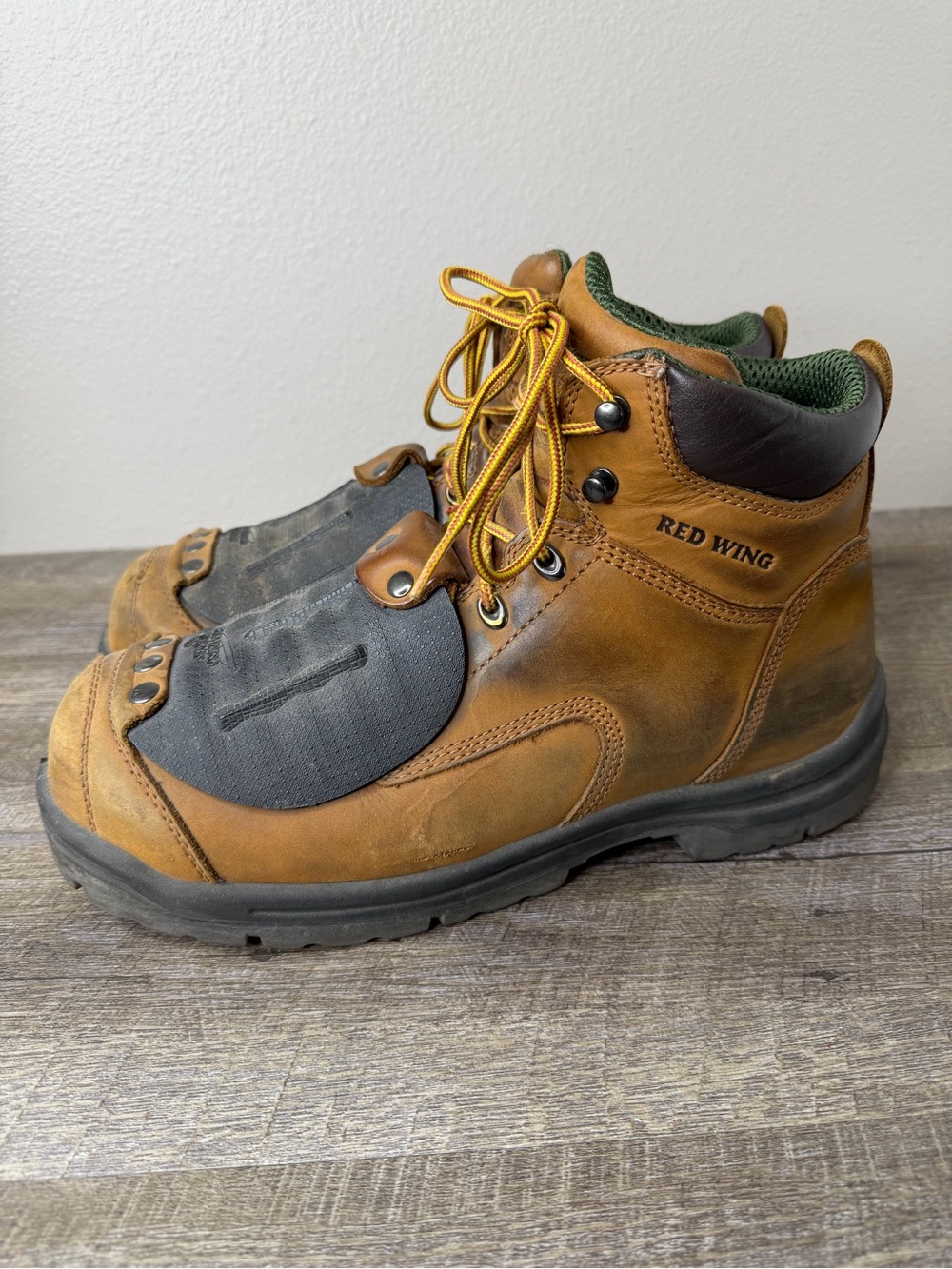 RED WING 4456 Size 11.5  Safety Toe Metatarsal Guard Men's Work Boots MSRP $219